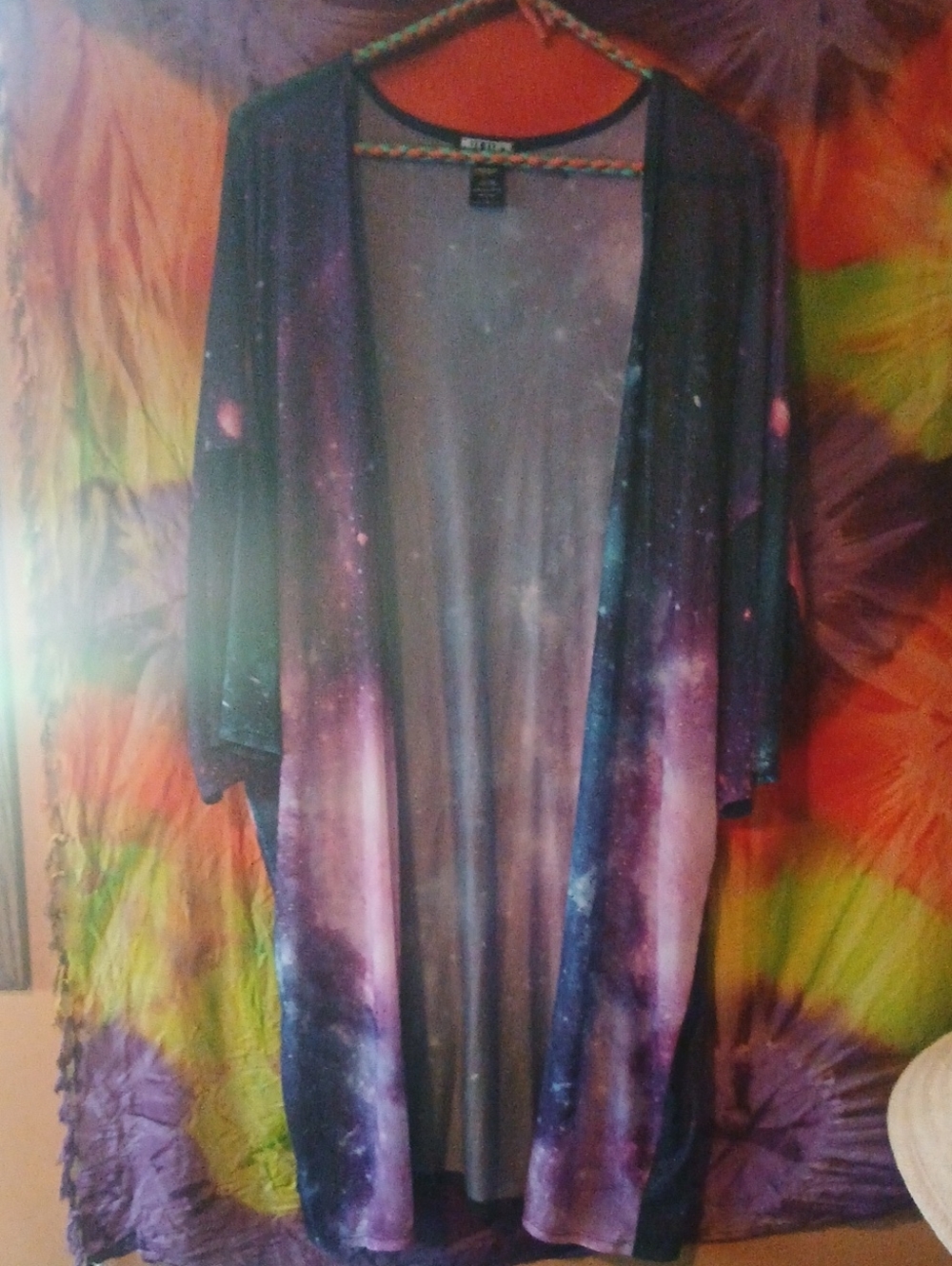 Hot Topic Galaxy Print Mesh Kimono Robe 1